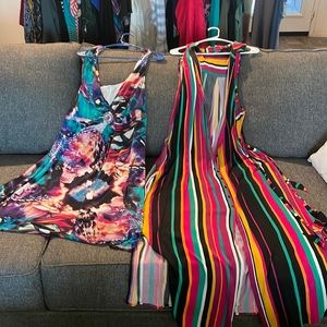 Multi colored dresses